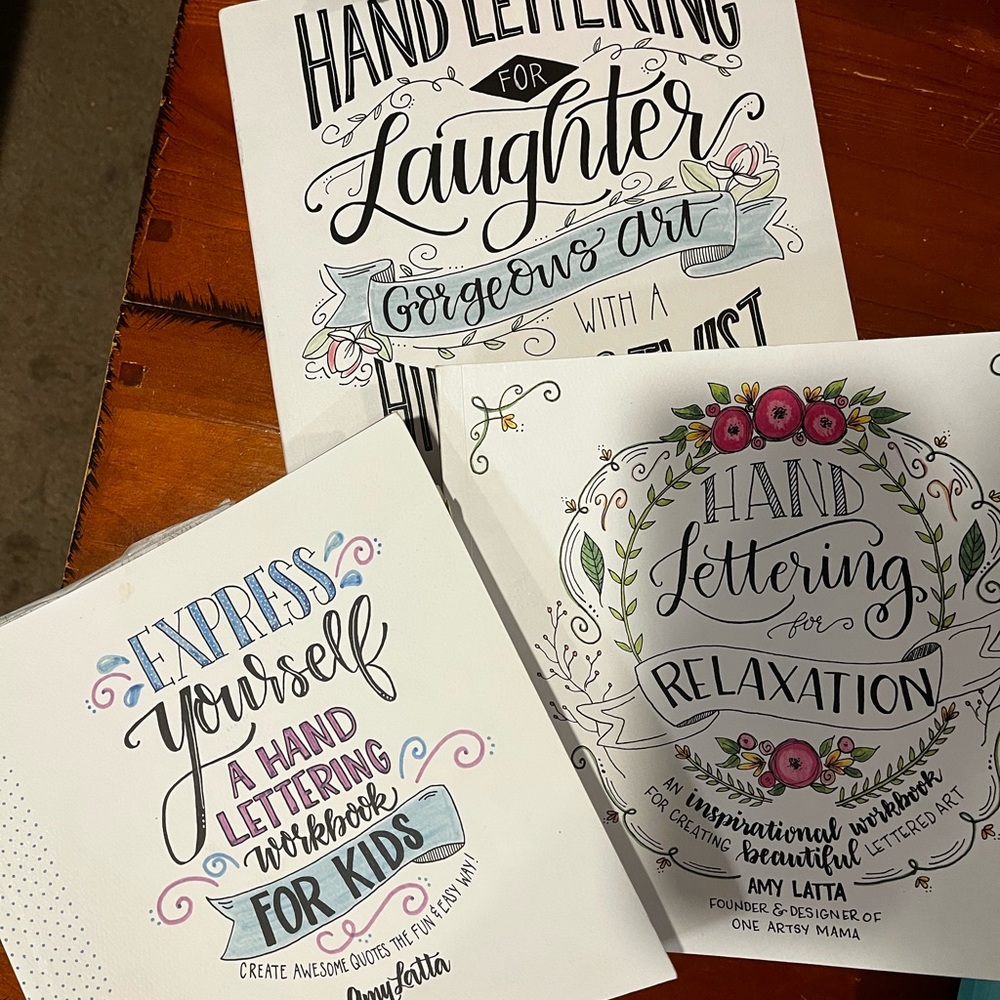 Calligraphy books by Amy Latta